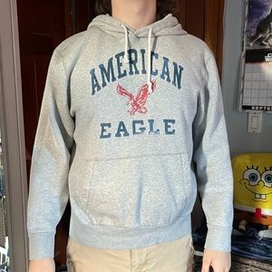 American Eagle Classic Fit Grey Hoodie